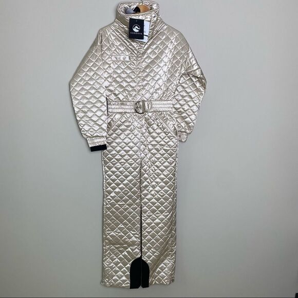 Cordova Women's Ski Suit The Courmayeur belted quilted ski suit NWT SMALL - Picture 7 of 16
